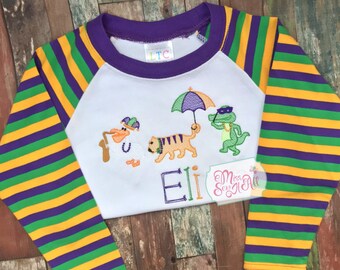 baby boy mardi gras outfit