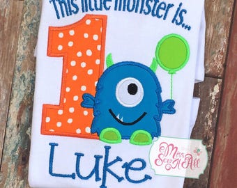 Monster Birthday Shirt, Monster Birthday, Custom Monster Shirt, Monster 1st Birthday Shirt, 1st Birthday Monster Shirt, Monster Birthday