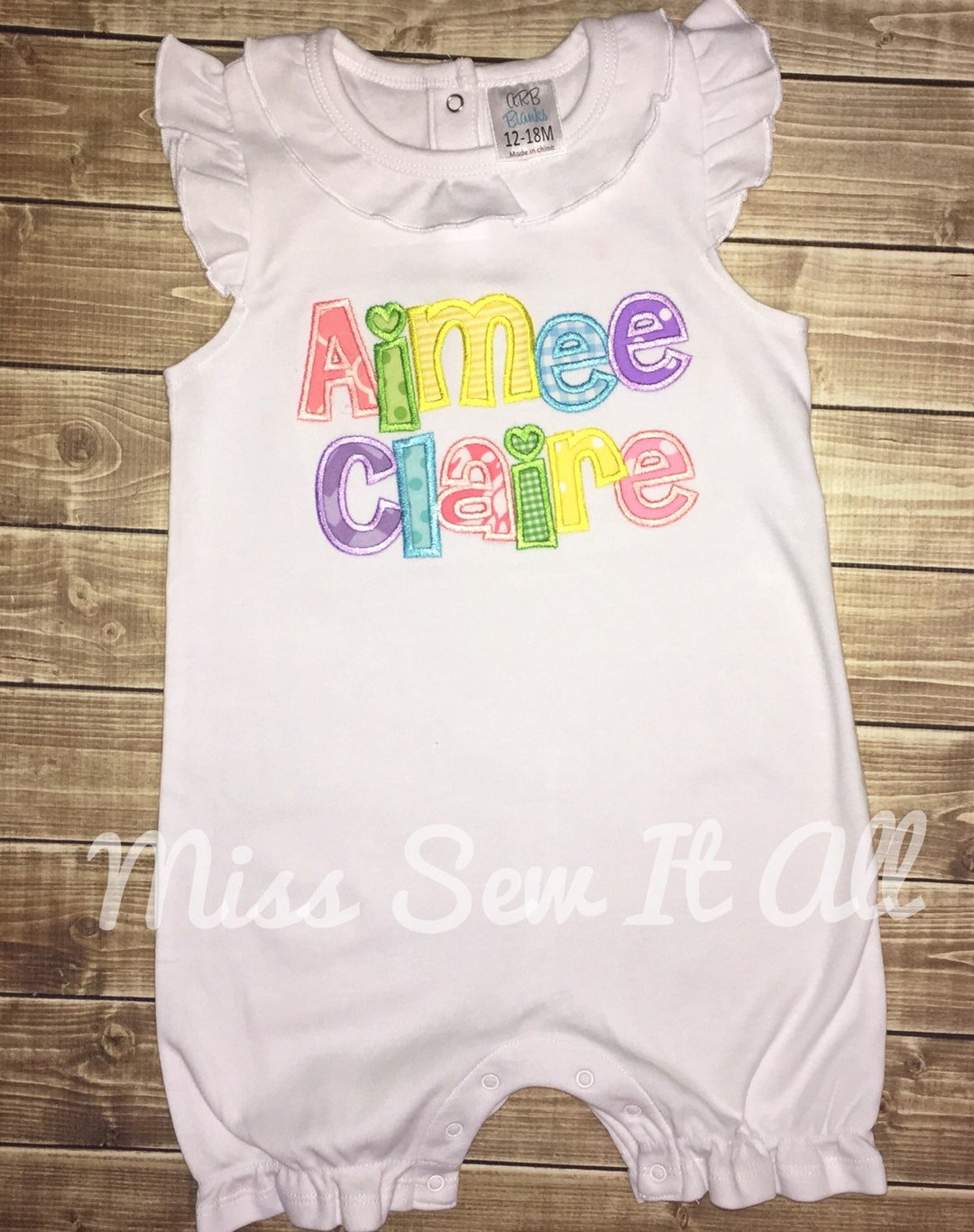 Girls Custom Romper, Custom Spring Romper, Custom Summer Romper ...