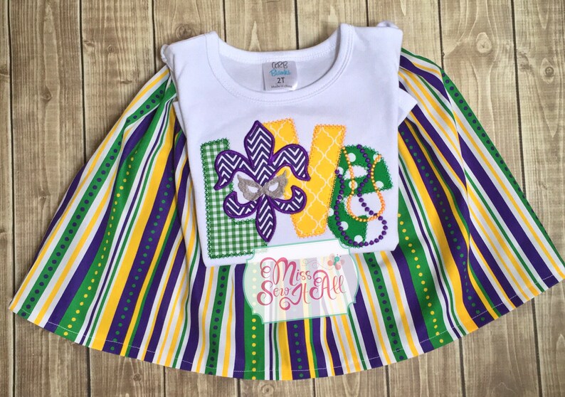 mardi gras skirt girls