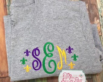 Women's Mardi Gras Shirf, Custom Mardi Gras Shirt, Womens Mardi Gras Top, Womens Mardi Gras Tee