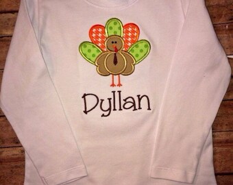Boys Thanksgiving Shirt, Custom Turkey Tee