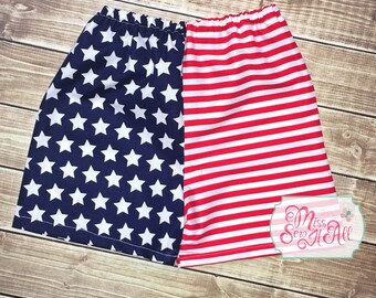 Boy 4th of July Shorts, Boys Summer Shorts, Handmade Summer Shorts, 4th of July Shorts, Red, White, and Blue Shorts, American Flag Shorts