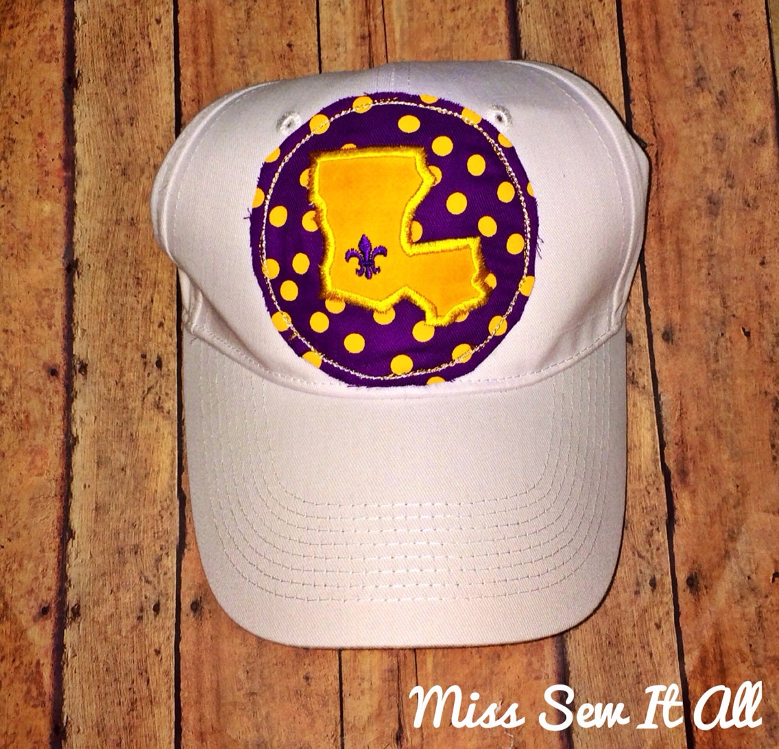 Louisiana State Hat Custom LA Hat Louisiana State Patch Etsy
