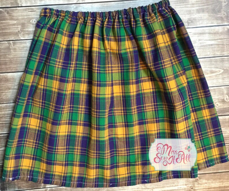 mardi gras plaid shirt