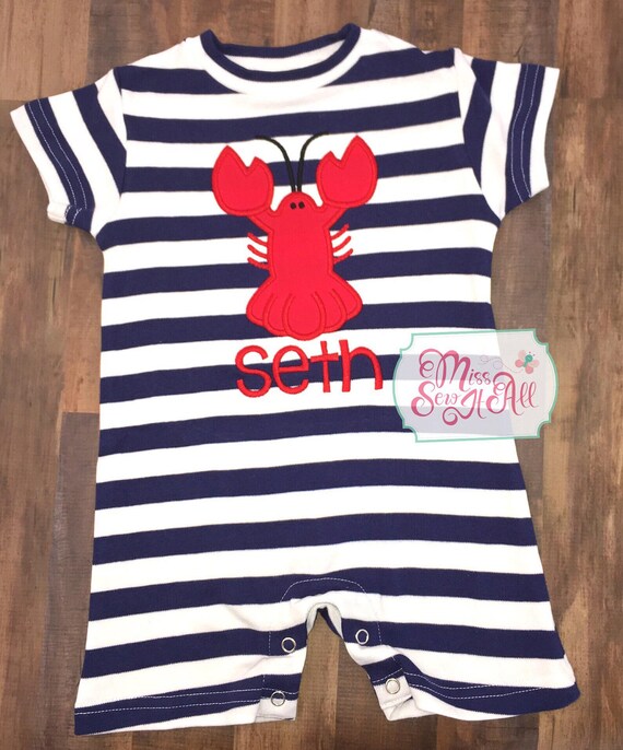 baby boy crawfish outfit