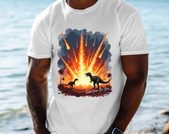Extinct Animal Graphic Tee: Prehistoric Art Dino T-Shirt