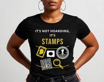 Stamp Collector T-Shirt: Funny Philatelist Gift, Vintage Hobby Tee