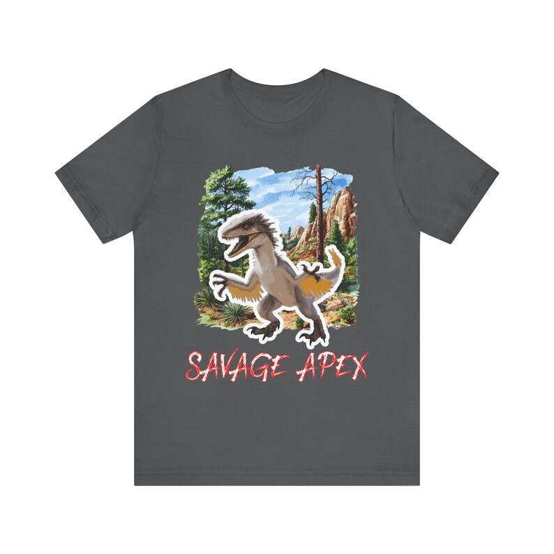 Utahraptor Dinosaur T-Shirt: Savage Cretaceous Predator Clothing image 6