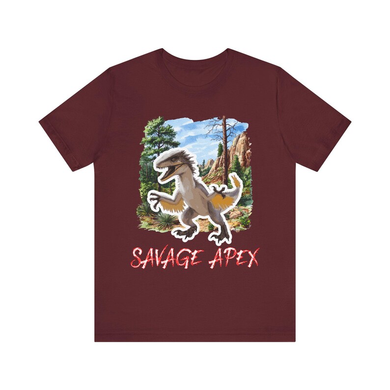 Utahraptor Dinosaur T-Shirt: Savage Cretaceous Predator Clothing image 7