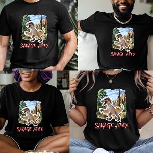 Utahraptor Dinosaur T-Shirt: Savage Cretaceous Predator Clothing image 2