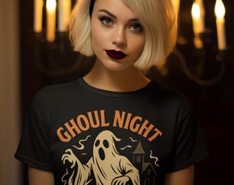Ghoul Night Ghost Vintage Halloween Shirt