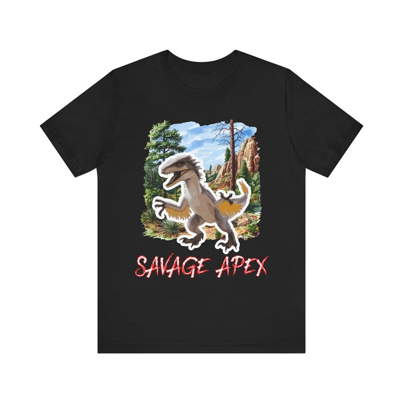 Utahraptor Dinosaur T-Shirt: Savage Cretaceous Predator Clothing image 3