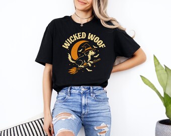 Wicked Woof Dog Witch Halloween Shirt