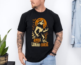 Werewolf Shirt - Moonlight Monster Tee in Halloween Theme for Spooky Season