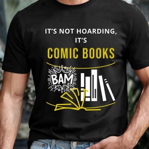 Retro Comic Book Fan Tee: Graphic Novel Reader Shirt
