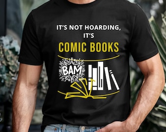 Retro Comic Book Fan Tee: Graphic Novel Reader Shirt
