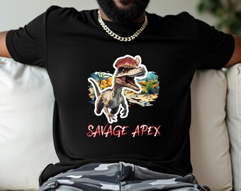 Dilophosaurus T-Shirt: Triassic Predator, Prehistoric Art Tee
