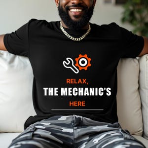Mechanic shirt for work - Car mechanic graphic tee, auto repair t-shirt for garage style, automotive workwear top, repair shop clothing
