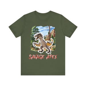 Utahraptor Dinosaur T-Shirt: Savage Cretaceous Predator Clothing image 5