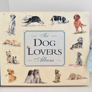 Album de photographies/album de photos de chiens vintage The Dog Lovers, 1997/20 photos