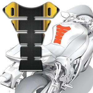 Motorcycle Tank Pad Decal Sticker – Racing Protector - All Tanks / Epoxy Vinyl Tank Protector / High Quality Materials / Custom Design /