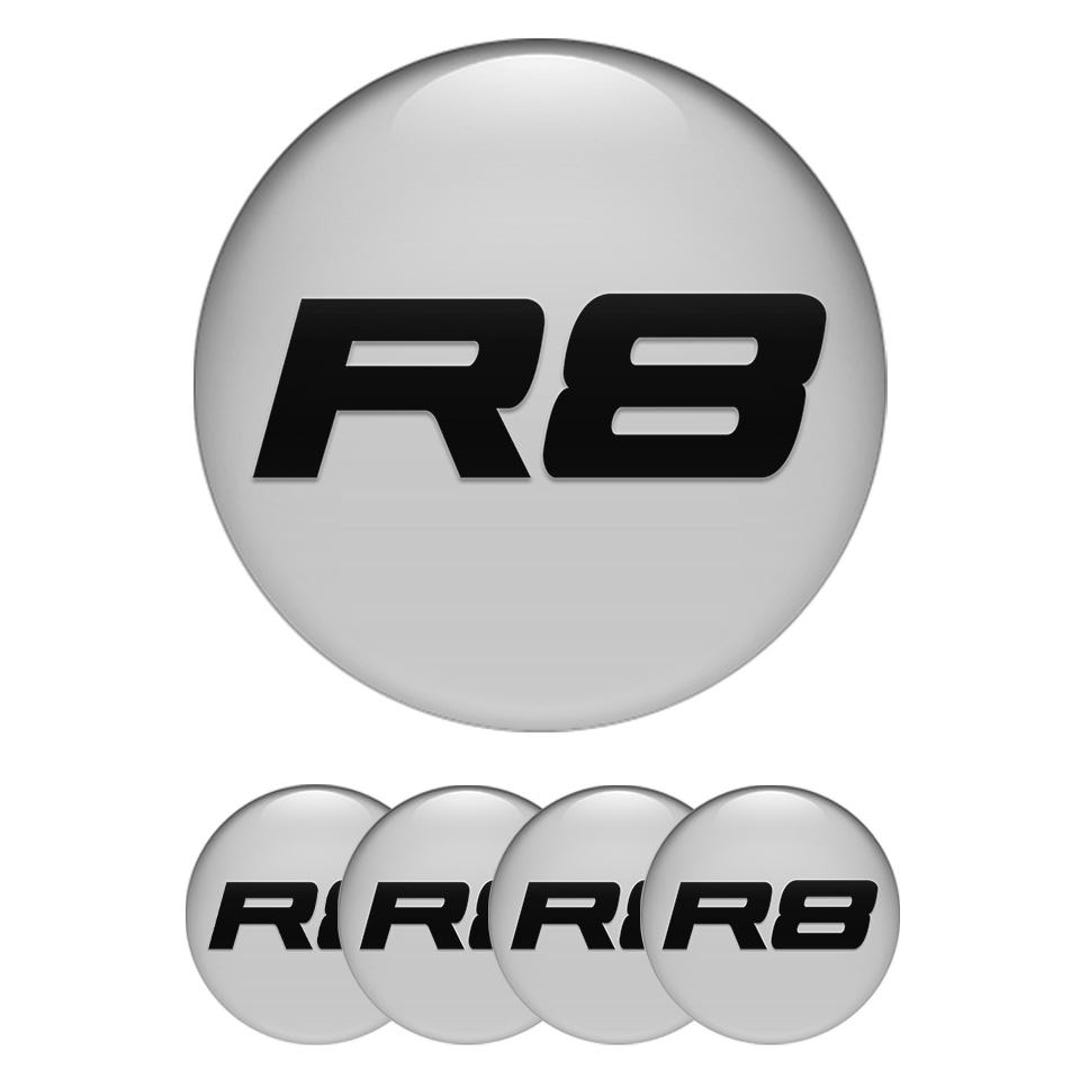 Audi R8 Wheel Emblem AUDI 4pcs/rim Stickers for Center Hub Caps/domed ...