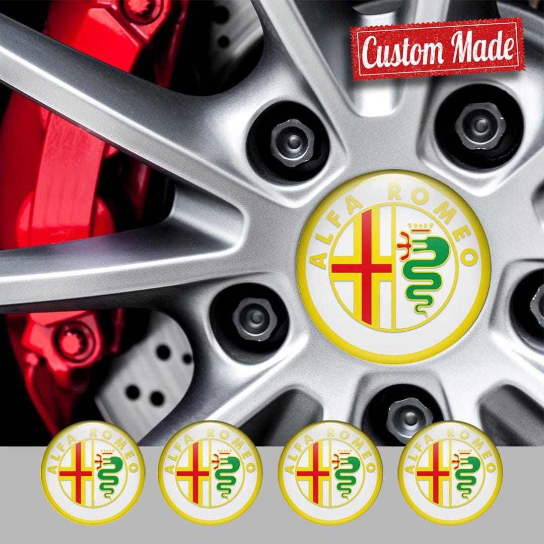 Rim Badge Alfa Romeo Set 4pcs/high Quality/self-adhesive Logo for Rims ...