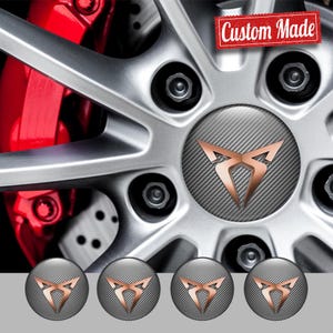 Customize Your Wheels with Cupra Logo Sticker Set - Enhance Your Car&#39;s Style!/Self-Adhesive Rim Caps For Rims/All size Collection/Hand Made