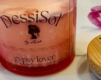 Gypsy Lover Handgjuten lyxbehållare, ljus tillverkat med kärlek