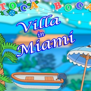 TOCA BOCA a MIAMI. Avventure nelle ville di Miami. Libri interattivi Montessori per l'apprendimento attivo. Libro Quiet Smart.