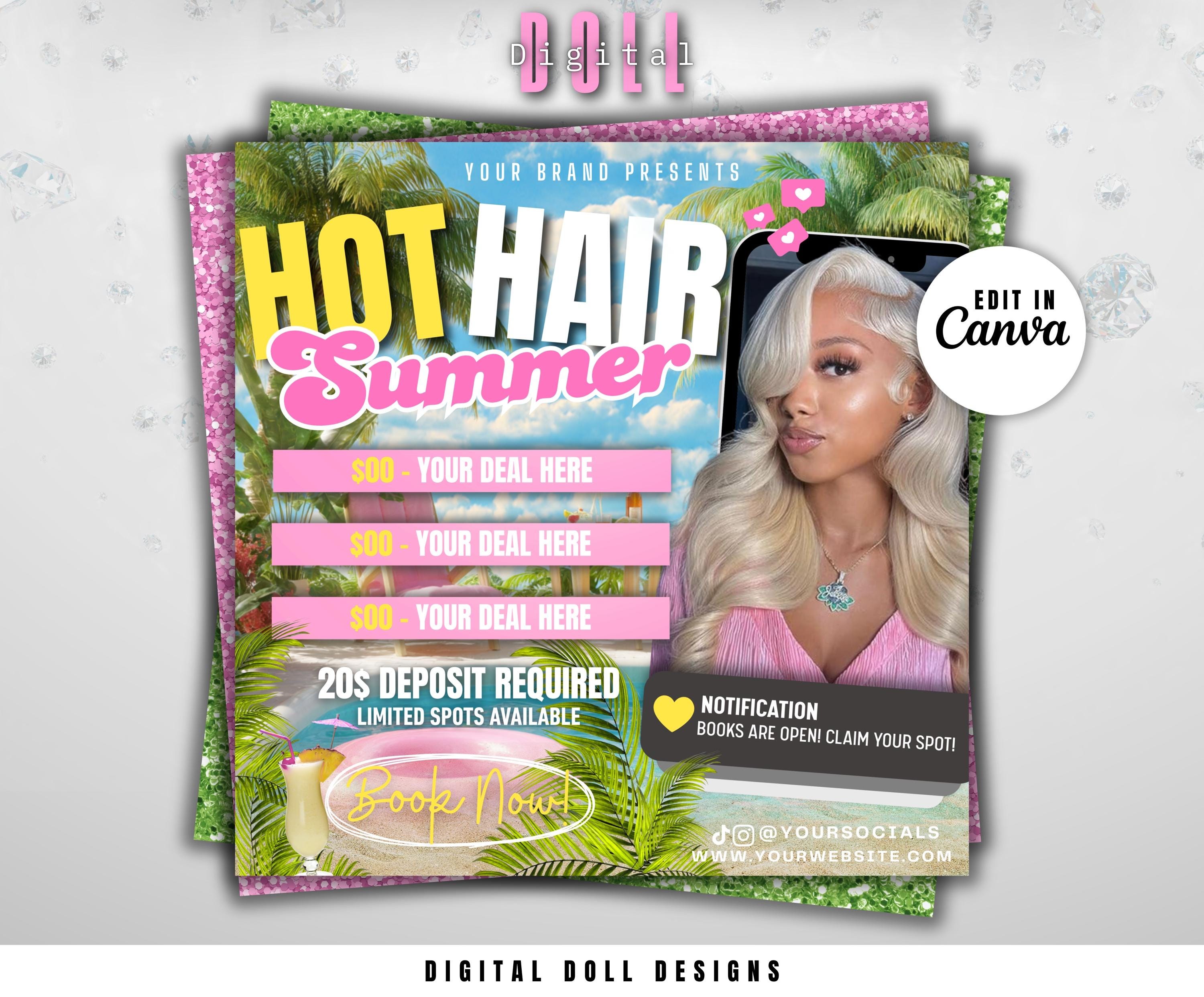 June Booking Flyer Hair June Booking Flyer Summer Booking Wig Books Open Flyer Hair Books Nail Open June Hair Flyer Wig Install Hair Special