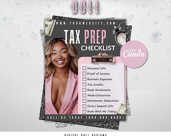 Valentine's Day Tax Prep Flyer | Tax Prep Valentines Flyer Bundle | Tax Prep Instagram Templates | Tax Prep Flyers | Tax Flyer Template