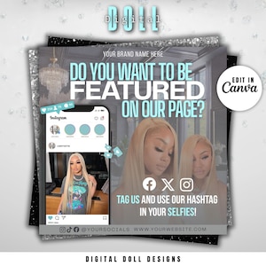 We love selfies flyer, Canva Editable Selfie flyer, Pink Flyer, we love selfies flyer, tag us flyer, Canva template lashes hair nails