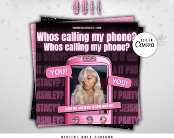 Y2K May Booking Flyer, Mothers Day Booking Flyer, May Books open, Hair Braids Nails Lashes MUA Wig, Book Now Flyer, New Clients flyer