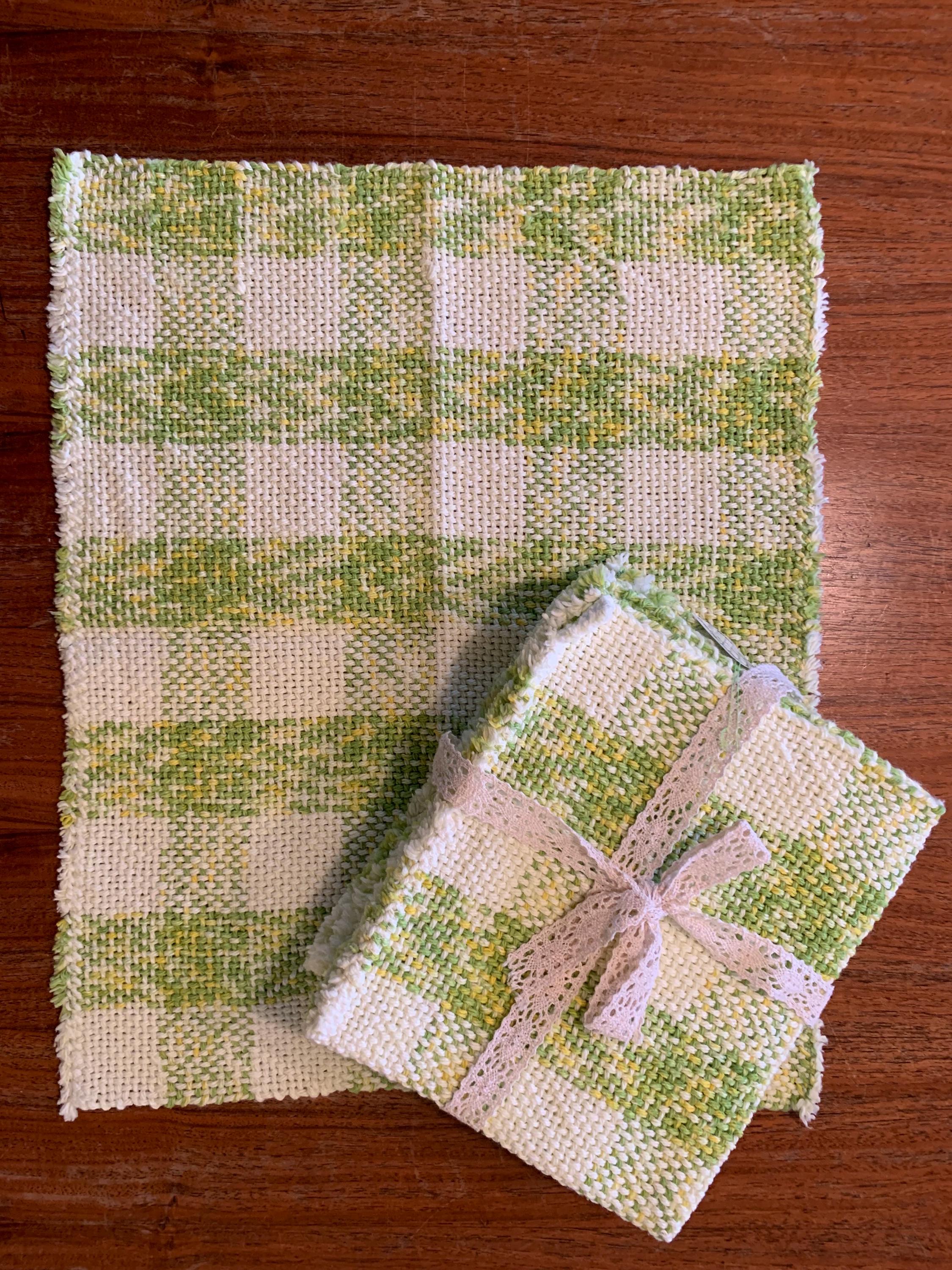 春らしい手織りプレイスマット。6枚セット - Etsy 日本