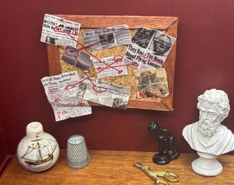 Miniature Conspiracy Theory Pinboards