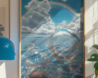 Frutiger Aero Poster – 2000s Dreamscape (Digital Download)
