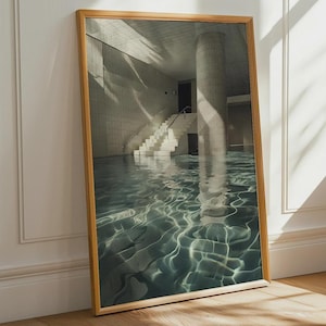 Digitaler Download - PoolRooms Poster Level 37, Ästhetische Wandkunst, Minimal Space, Backrooms, The Backrooms Art, Poolcore, Geschenk Gamer