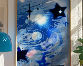 Cybercore Dreamcore Poster: Retro Futuristic Y2K Wall Art