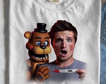 フレディ・ファズベア x ジョシュ・ハッチャーソン 妊娠検査ミームTシャツ