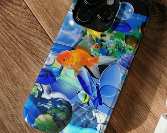 フルティガー エアロ Y2K 回転式カルーセル型魚型水槽 LED デスク