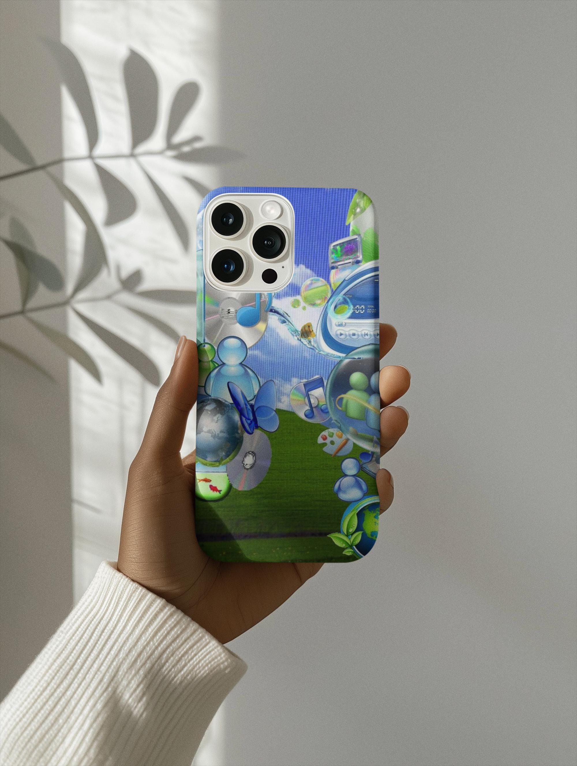 Frutiger Aqua Phone Case, Early 2000s Aesthetic, Tough iPhone Case ...