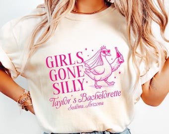 Comfort Colors Silly Goose Bachelorette Shirt, Silly Bride Goose Bridal Party T-shirts, Custom Bach Trip Tee, Personalized Bridesmaid Gift