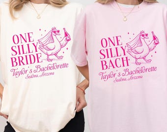 Comfort Colors Silly Goose Bachelorette Shirt, Silly Bride Goose Bridal Party T-shirts, Custom Bach Trip Tee, Personalized Bridesmaid Gift