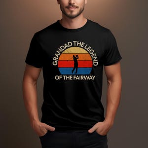 Golf Shirt for Grandad, Vintage Golf T-Shirt, Birthday Gift for Grandad, Fathers Day Gift of Grandkids, Golfing Tee.