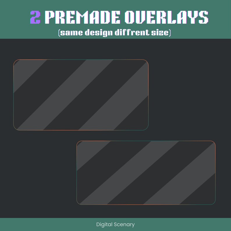 Lofi Twitch Streamer Bundle: Overlays, Banners, Frames (instant ...