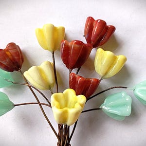 30 )   Handgearbeitete  Stiftperlen aus Glas