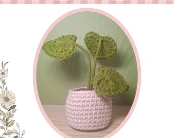 Mini Monstera Crochet Pattern PDF
