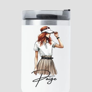 Custom Golf Decal custom waterproof golf sticker for bags, tumblers & water bottles golf cart name label fade-resistant golf sticker UV DTF